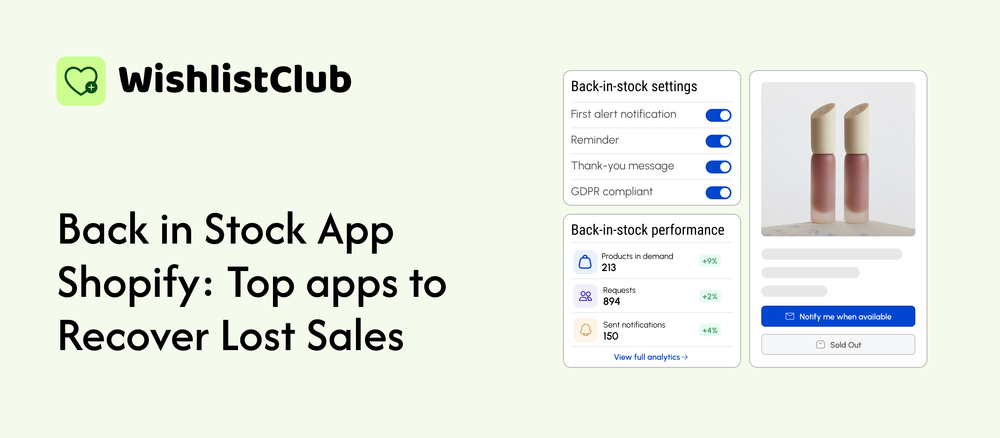 Back in Stock App Shopify: Top App to Recover Lost Sales