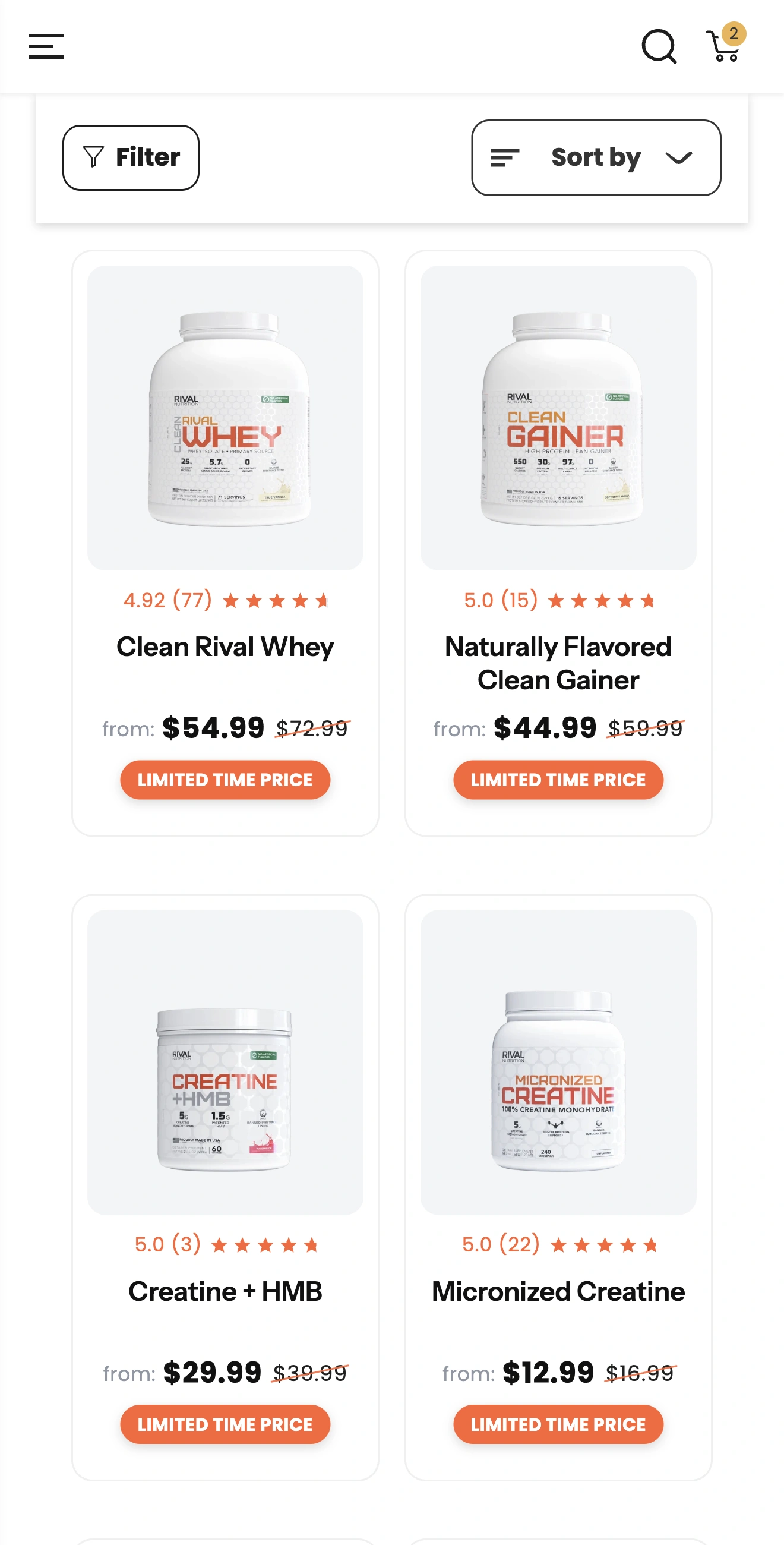 High-Conversion Supplement PDP with flavor swatches & serving size selectors